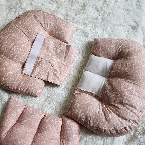 Pregnancy pillow adjustable pink cat print wedge - Picture 2 of 8